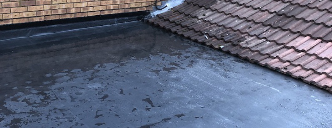 Finished installation of a EPDM  flat roof