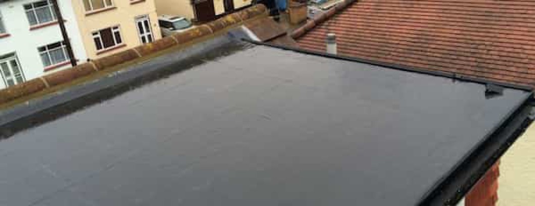 Finished installation of a EPDM  Rubber flat roof over loft conversion